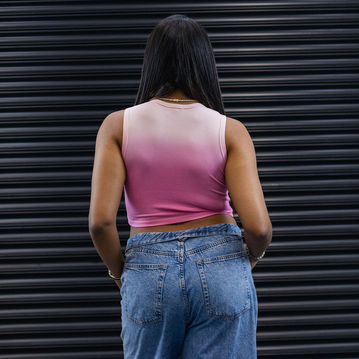 DNBA Halter Neck Crop Top - Pink