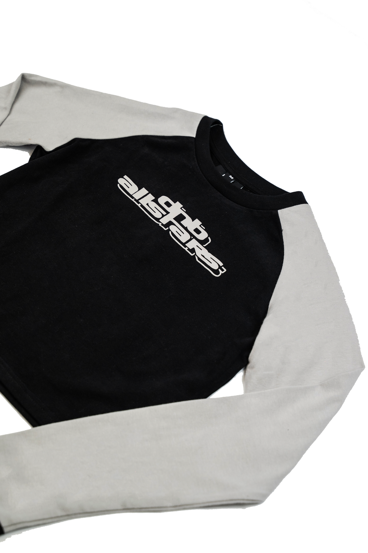 Long-Sleeve Crop Top – Black