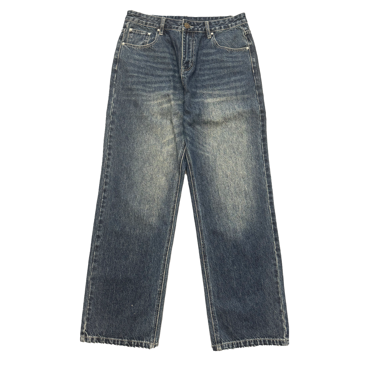 Washed Denim Jeans