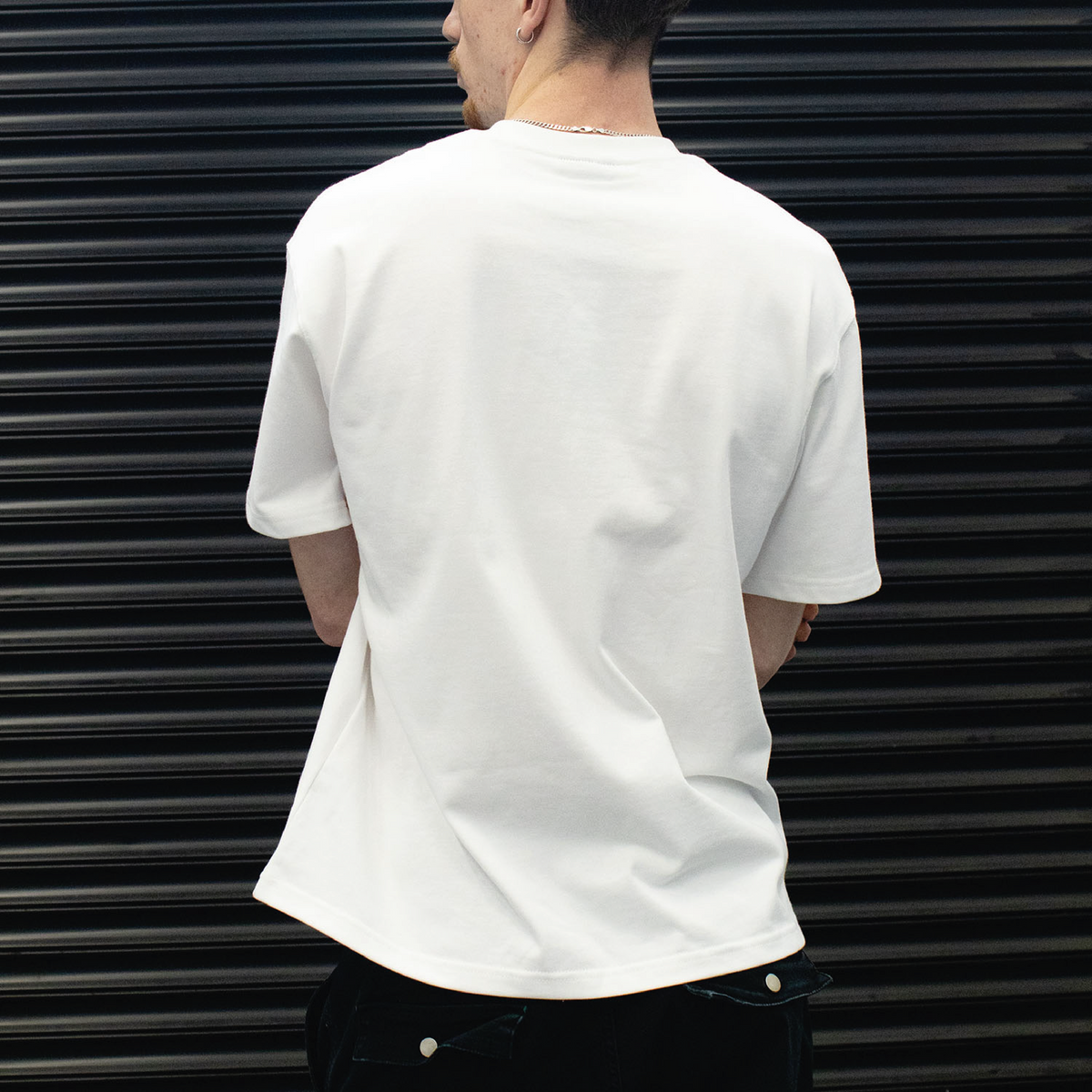 Rounded Logo T-Shirt – White
