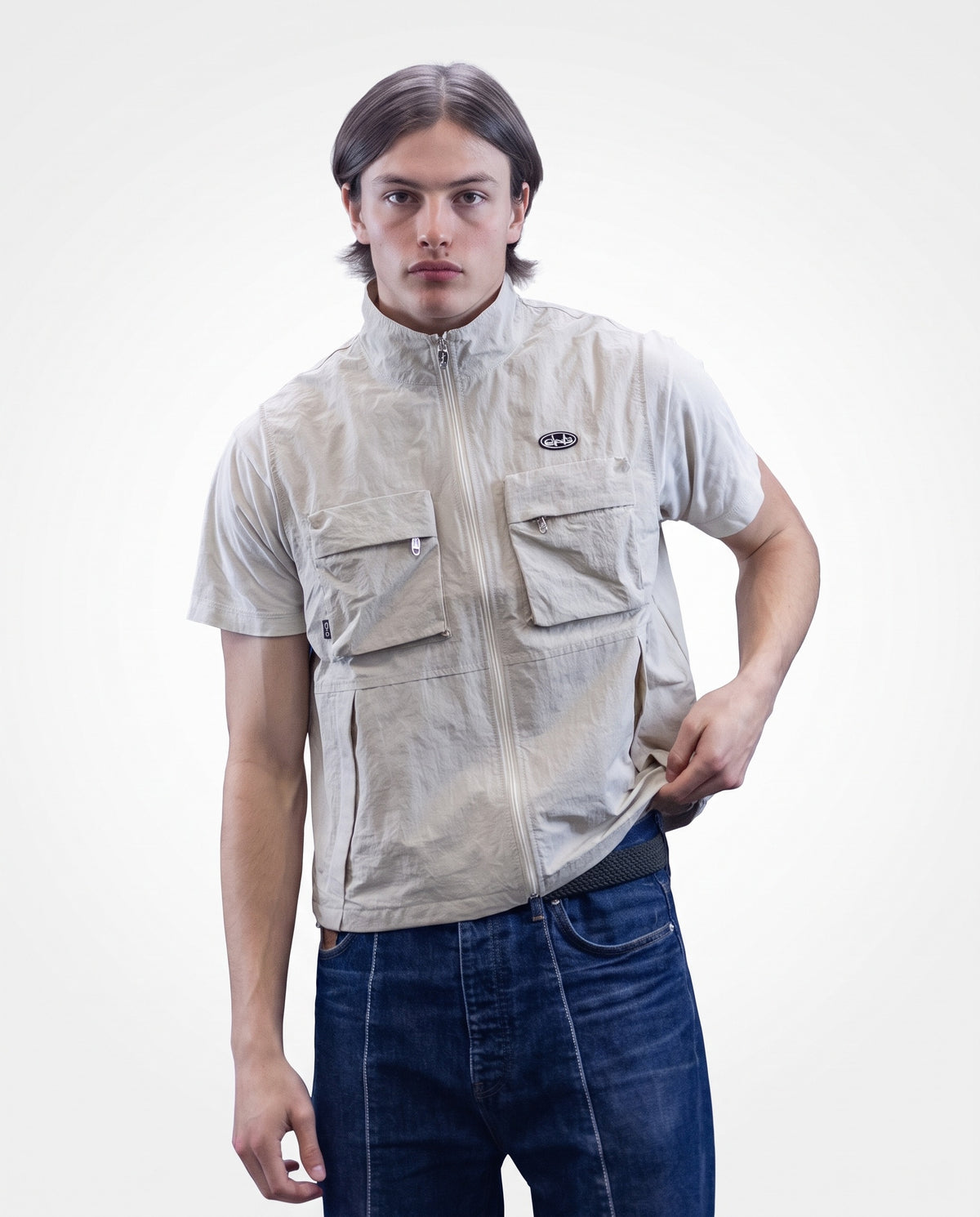 Utility Gilet – Cream – DnB Allstars