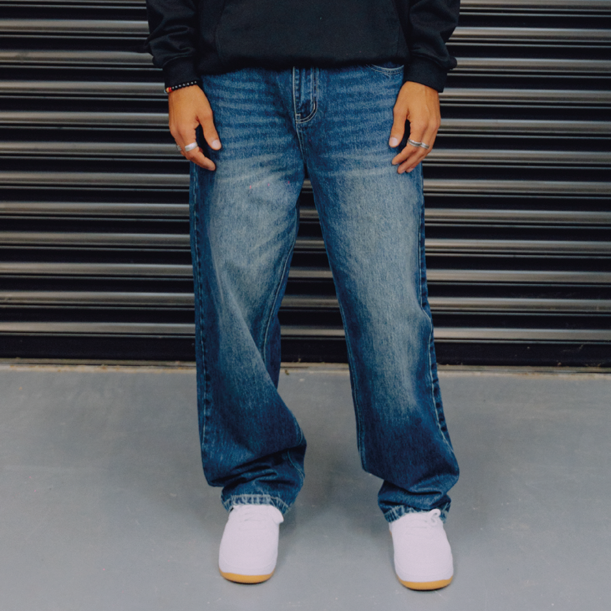 Washed Denim Jeans